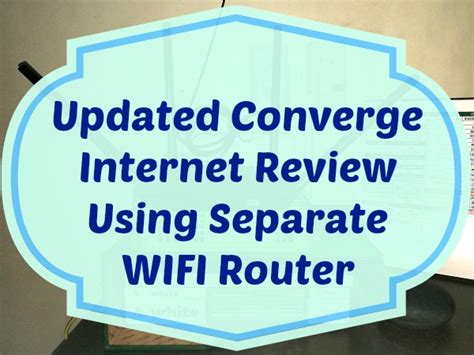 converge modem no internet|UPDATED: Converge Internet Review Using Separate WIFI Router.